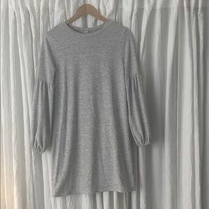 BeBop Gray Long Sleeve Dress